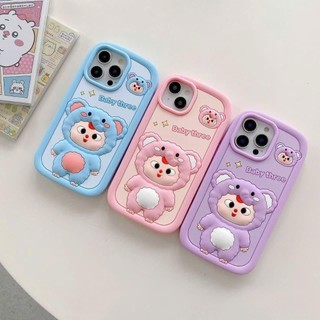Ốp lưng iphone Baby Three hình voi đáng yêu 6plus/7plus/8plus/x/xs/xsmax/11/12/13/14/15/16/pro/plus/promax RABBI