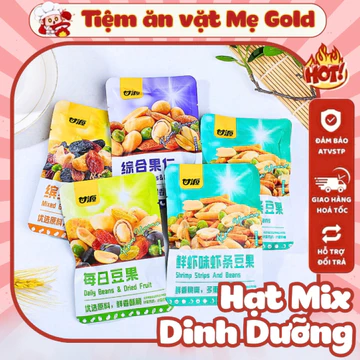 500g hạt dinh dưỡng mix trái cây sấy giòn, gói hạt mix dinh dưỡng 30g, hạt ngũ cốc sấy khô tẩm vị