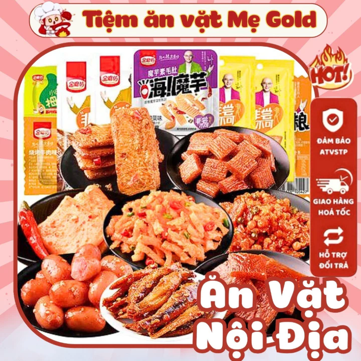 Tổng Hợp Đồ Ăn Vặt Nội Địa Cay Các Loại Tự Chọn, Set Ăn Vặt, đồ ăn vặt, Shop Ăn Vặt Mẹ Gold