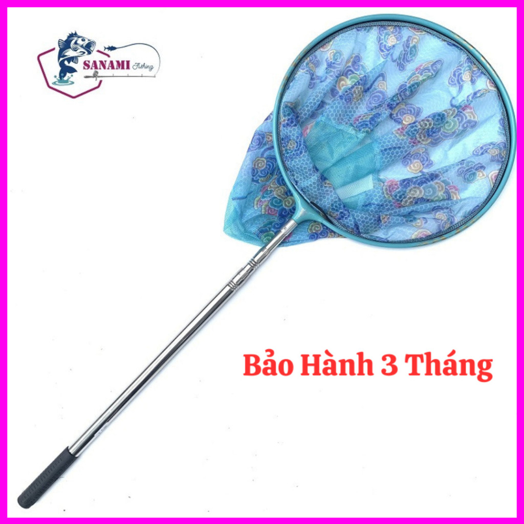 [TUYỂN CHỌN] Vợt vớt cá inox [BH 3 tháng] vành tròn 1m5, 1m9, 2m5,3m ...