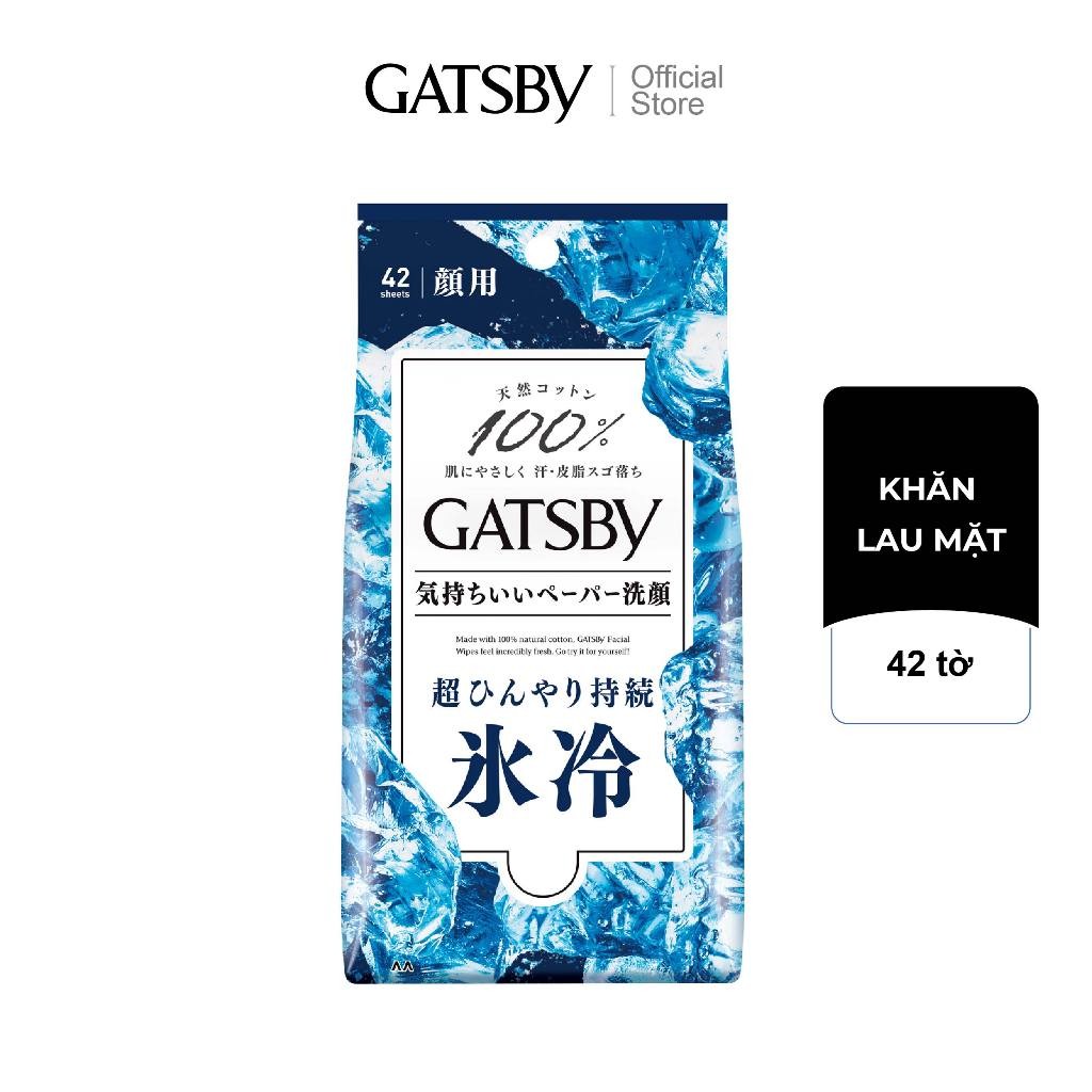 Ảnh Khăn lau mặt GATSBY Facial Wipes Ice Type S 100% cotton sạch da siêu mát lạnh 42 tờ 4