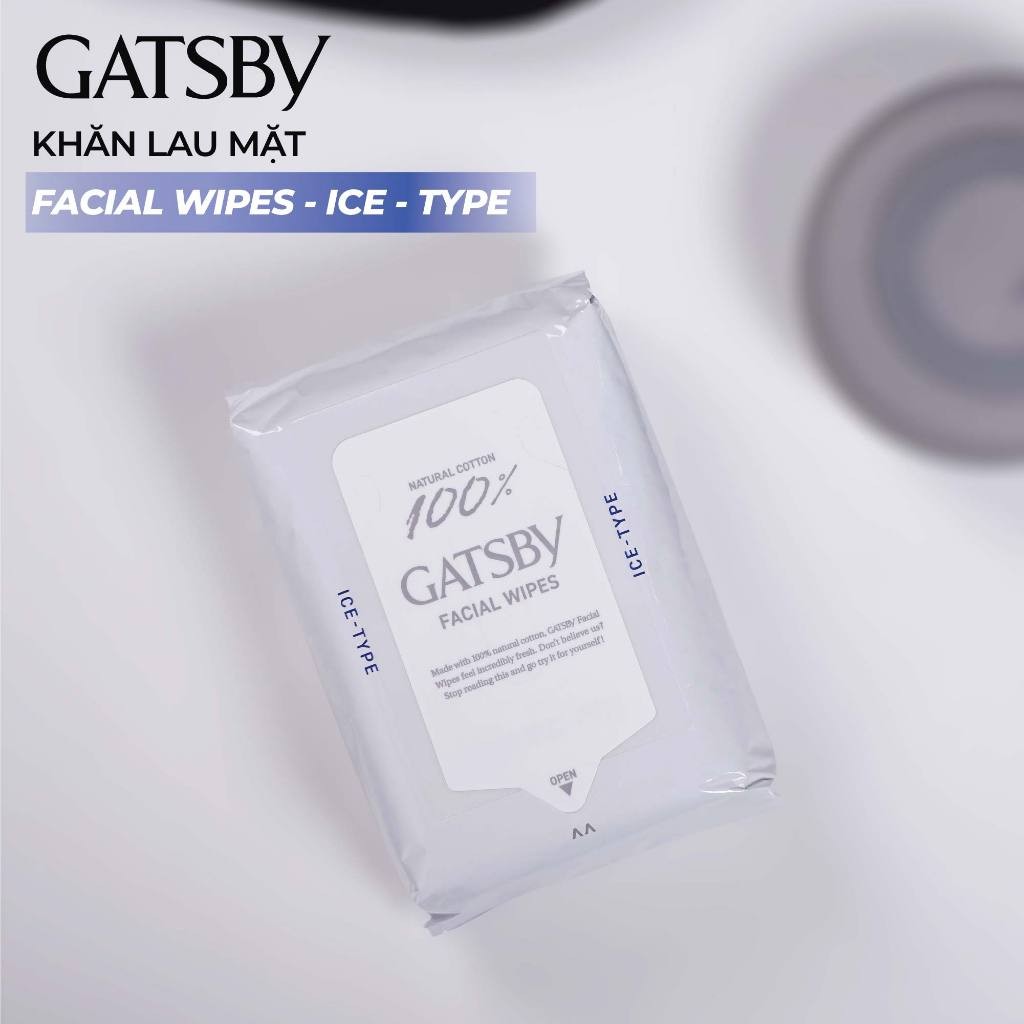 Ảnh Khăn lau mặt GATSBY Facial Wipes Ice Type S 100% cotton sạch da siêu mát lạnh 42 tờ 3