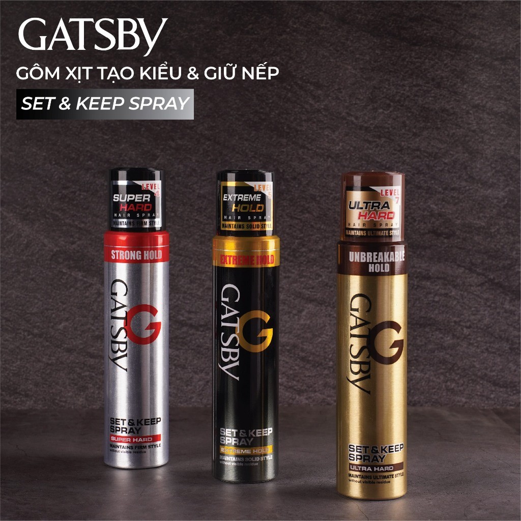 Ảnh Gôm xịt tóc GATSBY Set & Keep Spray Extreme Hold 66ml 4