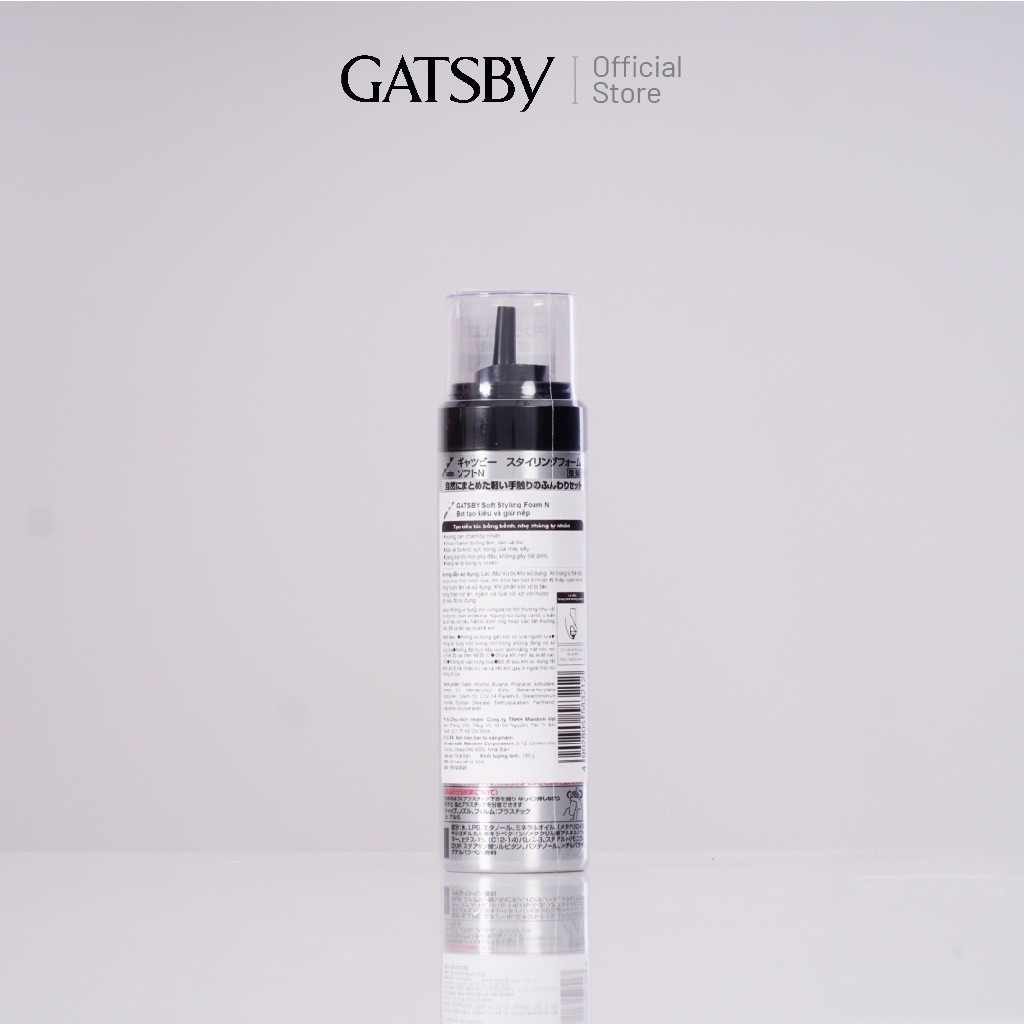 Ảnh Bọt tạo kiểu làm phồng tóc cho nam GATSBY Soft Styling Foam 185g - Mềm Mượt 2