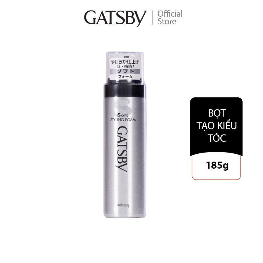 Ảnh Bọt tạo kiểu làm phồng tóc cho nam GATSBY Soft Styling Foam 185g - Mềm Mượt 1