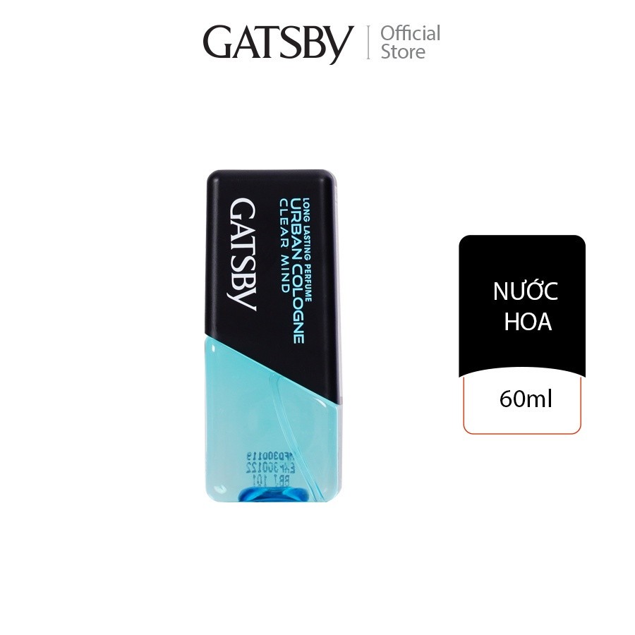Ảnh Nước hoa GATSBY Urban Cologne Clear Mind 60ml 1