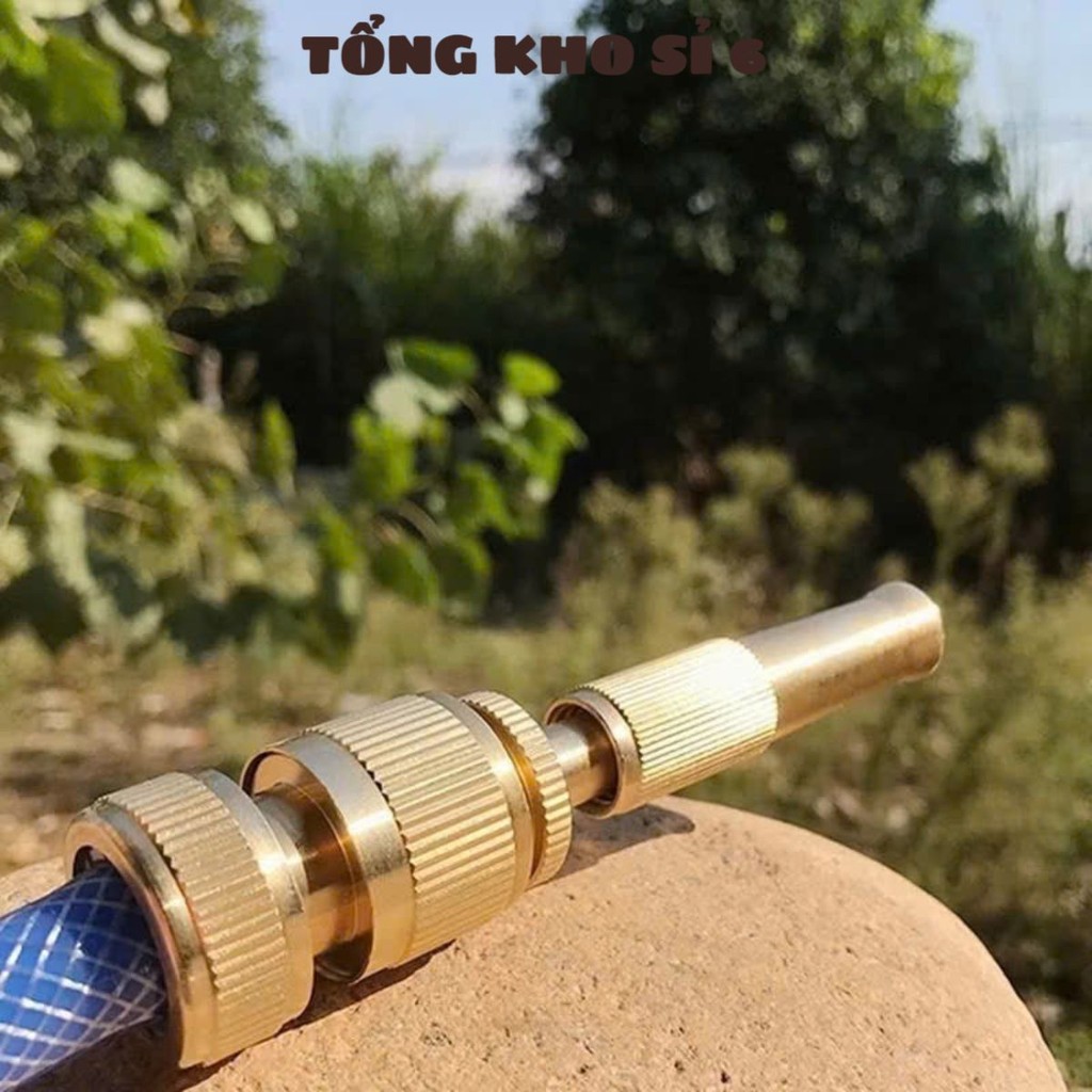 (COMBO 2 MÓN) ĐẦU VÒI XỊT TĂNG ÁP - Vòi Phun Áp Lực Mạnh Hỗ Trợ Rửa Xe, Súng Xịt Nước Đa Năng Làm Sạch Sân Vườn