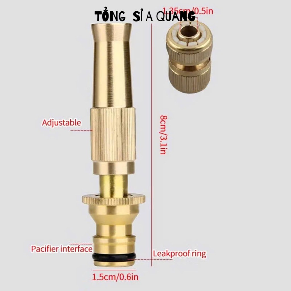 ĐẦU VÒI XỊT TĂNG ÁP COMBO 2/MÓN – Vòi Phun Nước Tăng Áp Mạnh Mẽ, Dễ Dàng Kết Nối, Tiện Dụng