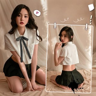 BỘ NGỦ COSPLAY NỮ GỢI CẢM PHONG CÁCH HỌC SINH DN85 – THIẾT KẾ QUYẾN RŨ, CHẤT LIỆU COTTON MỀM MẠI