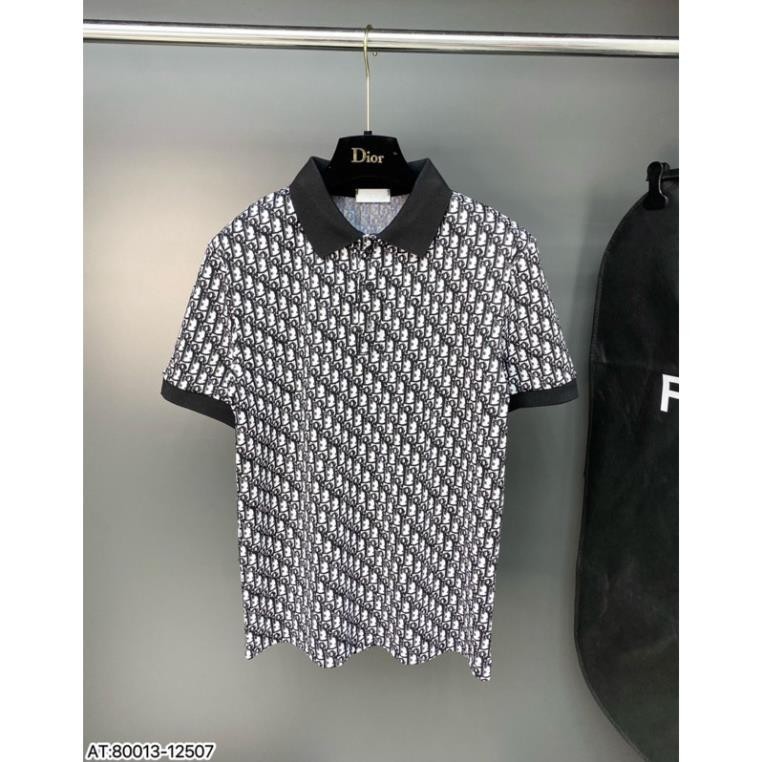ÁO Polo nam DIO cổ tròn bẻ tiết tay ngắn phong cách trẻ trung chuẩn from