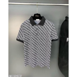 ÁO Polo nam DIO cổ tròn bẻ tiết tay ngắn phong cách trẻ trung chuẩn from
