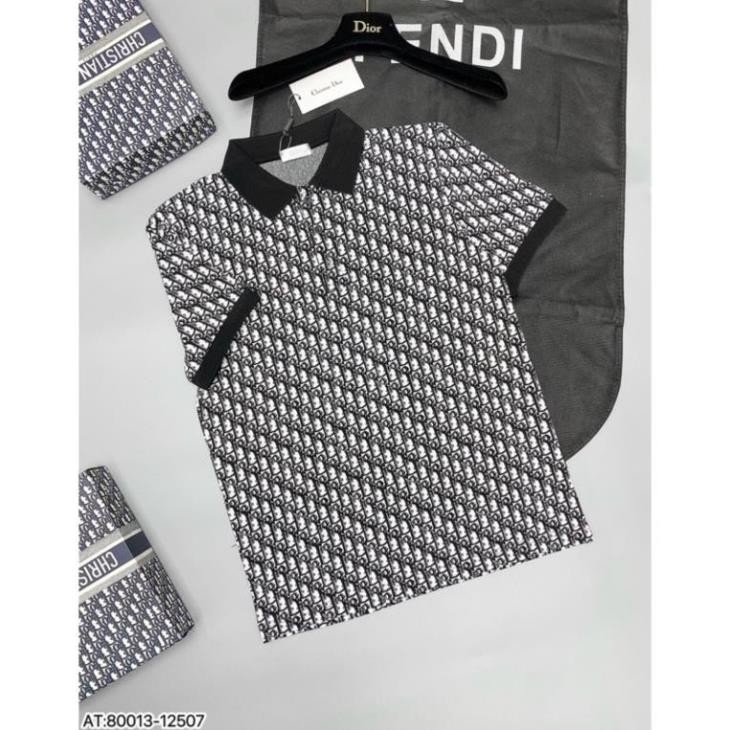 ÁO Polo nam DIO cổ tròn bẻ tiết tay ngắn phong cách trẻ trung chuẩn from