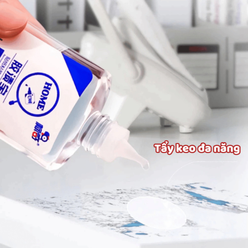 Nước tẩy keo đa năng hiệu quả trên các vết keo thừa, băng dính, sticker ...