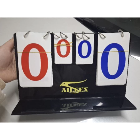 Bảng tỉ số bida - Bảng lật tỉ số bida chất liệu Mika 15 trận - Aileex - Hàng nhập dùng CLB
