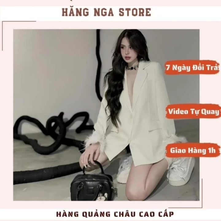 Áo blazer nữ, Áo Vest Nữ, vest blazer Dài Tay Phối Lông Cá Tinh Sang Chảnh Cho Nữ Hai Màu Basic