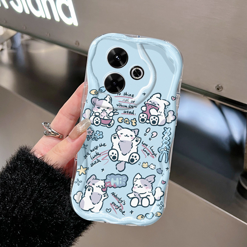 Ốp Lưng Xiaomi Redmi 13 5G 13C POCO M6 4G M6 Plus 5G C65 Case Trong suốt Siêu dễ thương hoạt hình chó