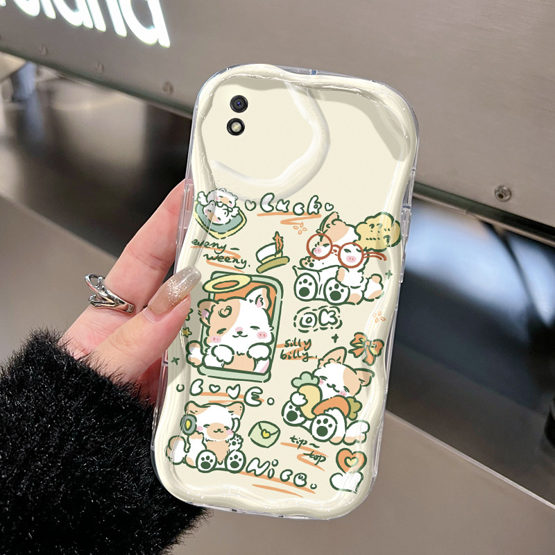 Ốp Lưng Xiaomi Redmi 9C NFC 10A 9A 9i Case Trong suốt Siêu dễ thương hoạt hình chó
