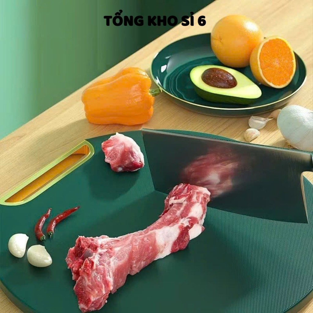 (COMBO 2) THỚT PE KHÁNG KHUẨN – Thớt Nhựa Tròn Chống Nấm MốcKhông Bám Mùi,Thớt Xanh Độ Bền Cao An Toàn Cho Sức Khỏe