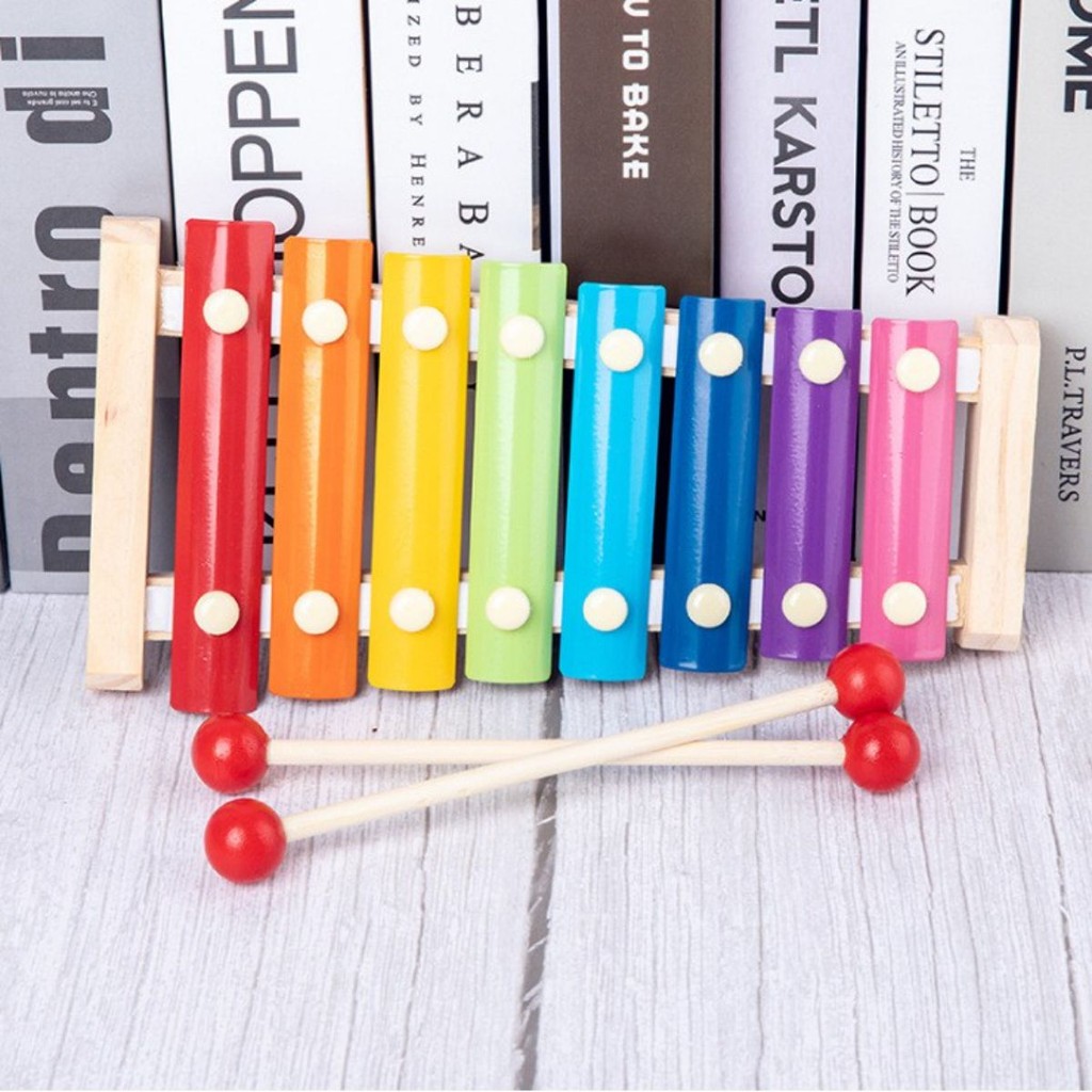 Đàn gỗ 8 quãng đồ chơi âm nhạc phát triển trí tuệ cho bé