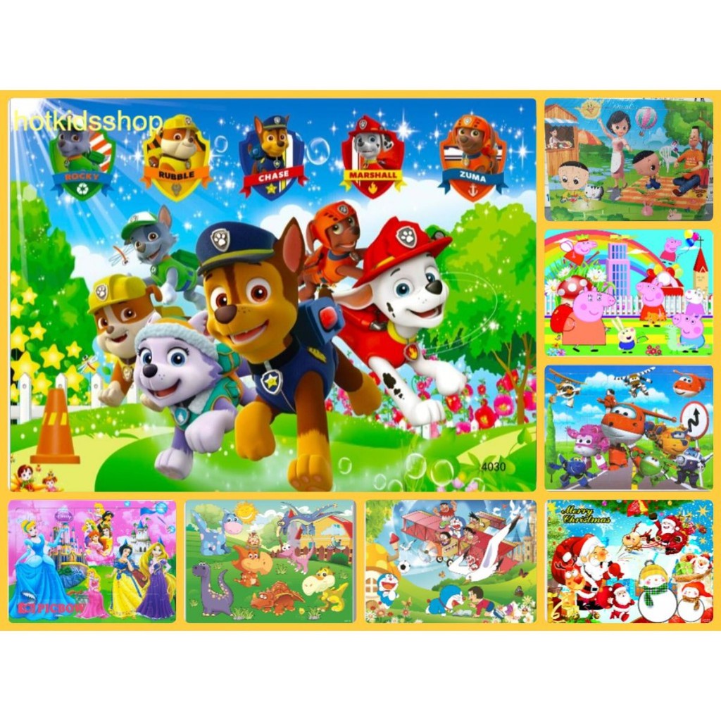 Đồ chơi phát triển trí tuệ cho bé, tranh ghép 40 mảnh cho bé