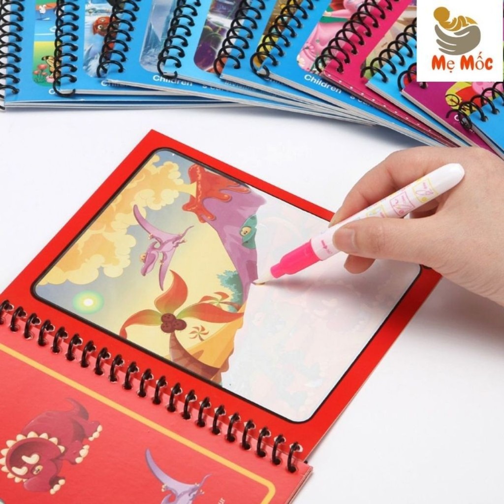 Đồ chơi bộ tô màu nước không dính bẩn tay chân nhiều chủ đề cho bé