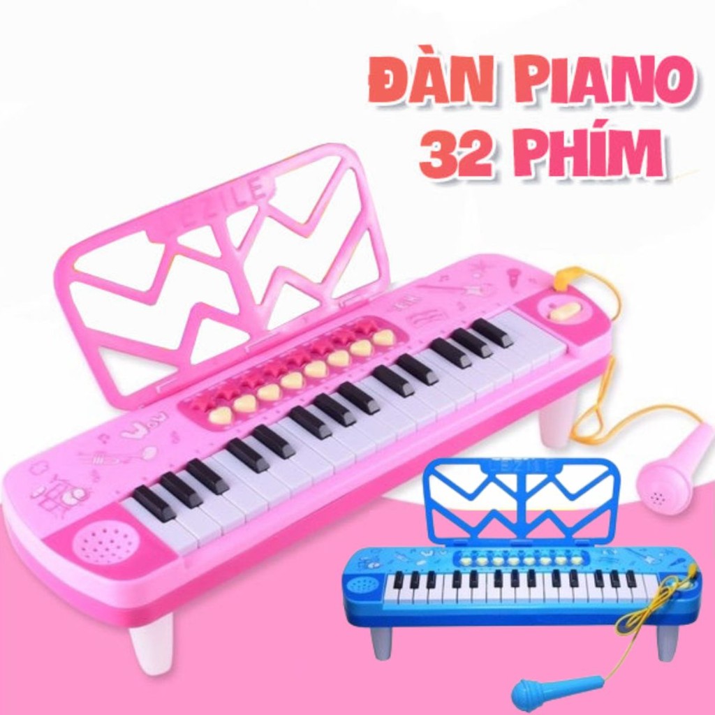 Đàn organ kèm mic cho bé đồ chơi âm nhạc cho bé trai bé gái