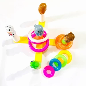 Đồ Chơi Ném Vòng Chóp Hình Con Vật Ngộ Nghĩnh, Game Ném Vòng Cho Bé Vận Động Tay Và Mắt Linh Hoạt