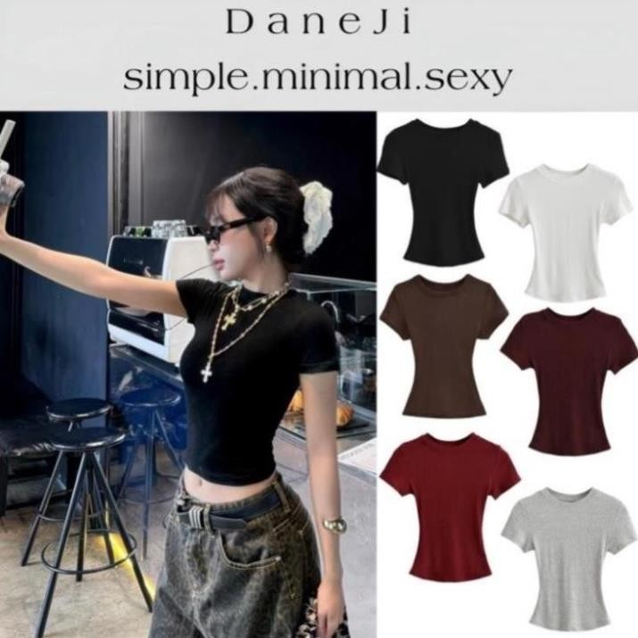 [ SLIM TEE] Áo thun Baby Tee DANEJI Siêu Ôm body, thun tăm cotton chất co dãn Sgenzbrand