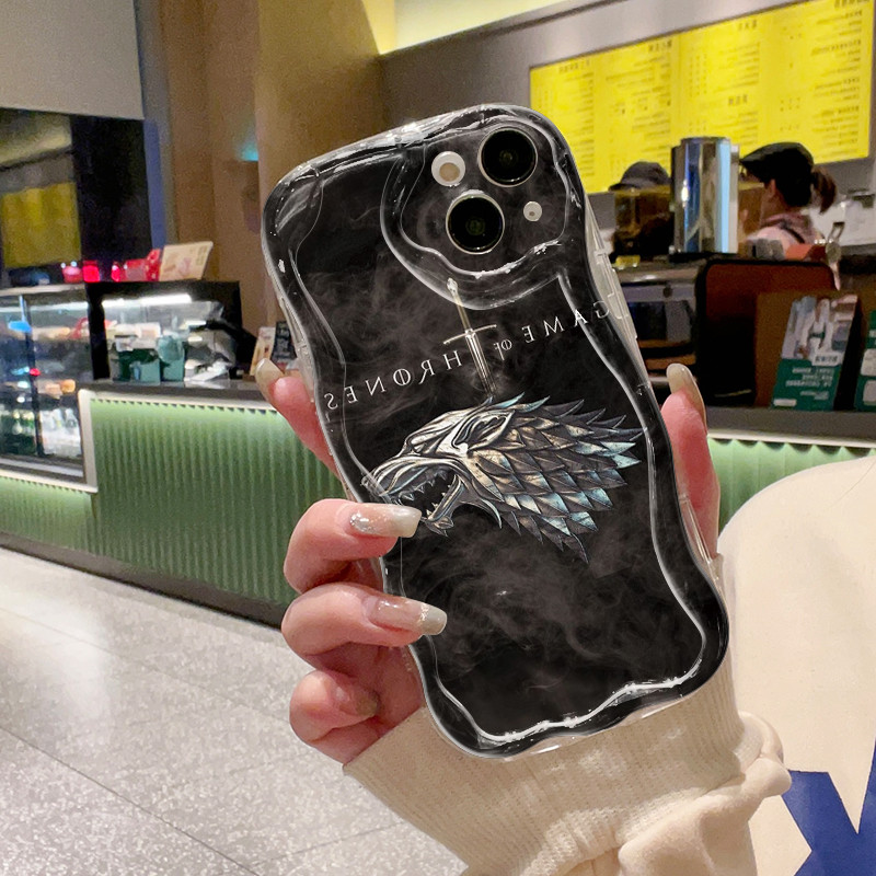 Ốp Lưng iPhone 16 Pro Max 15 Pro Max 14 Pro Max Plus 13 Pro Max 12 Pro Max Case Trong suốt Hoạt hình Mẫu sói tuyệt vời