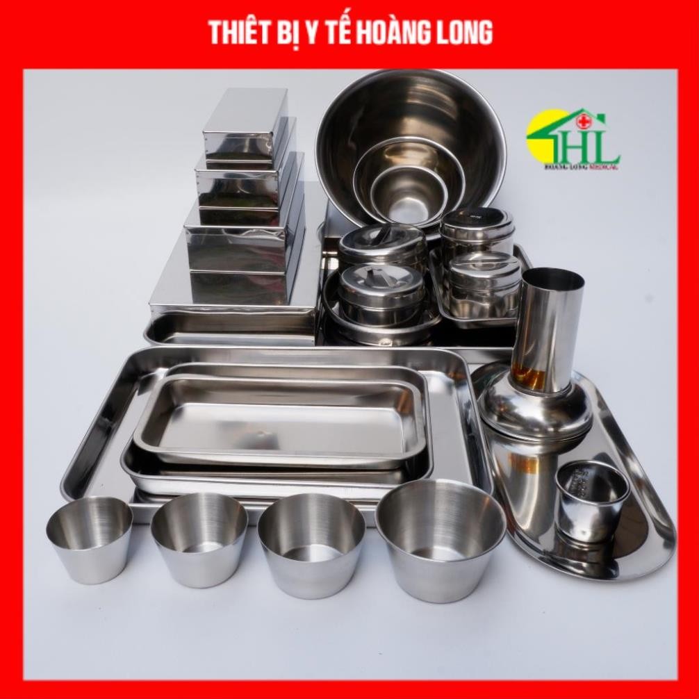 Dụng Cụ Spa, Dụng Cụ Y Tế: Bát inox, khay inox, khay đậu, cốc inox, hộp ...