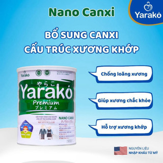 Sữa Dinh Dưỡng Yarako Nano Canxi – Bổ Sung Canxi, Hỗ Trợ Xương Khớp, Tăng Cường Sức Khỏe - Lon 400/900G