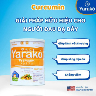 Sữa Nghệ Yarako Premium Curcumin – Hỗ Trợ Dạ Dày, Làm Lành Vết Thương, Tốt Cho Phụ Nữ Sau Sinh - Long 400/900G