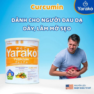 Sữa Nghệ Yarako Premium Curcumin – Hỗ Trợ Dạ Dày, Làm Lành Vết Thương, Tốt Cho Phụ Nữ Sau Sinh - Long 400/900G