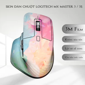 Skin dán chuột Logitech MX Master 3, 3s mẫu Oil paint brush | Film 3M | Custom theo yêu cầu