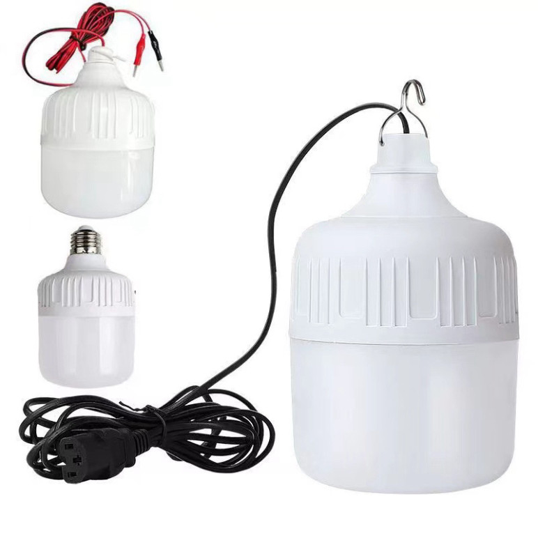 Bóng đèn led 12v kẹp bình ắc quy 30w – 40w loại tốt   Đèn có dây và kẹp