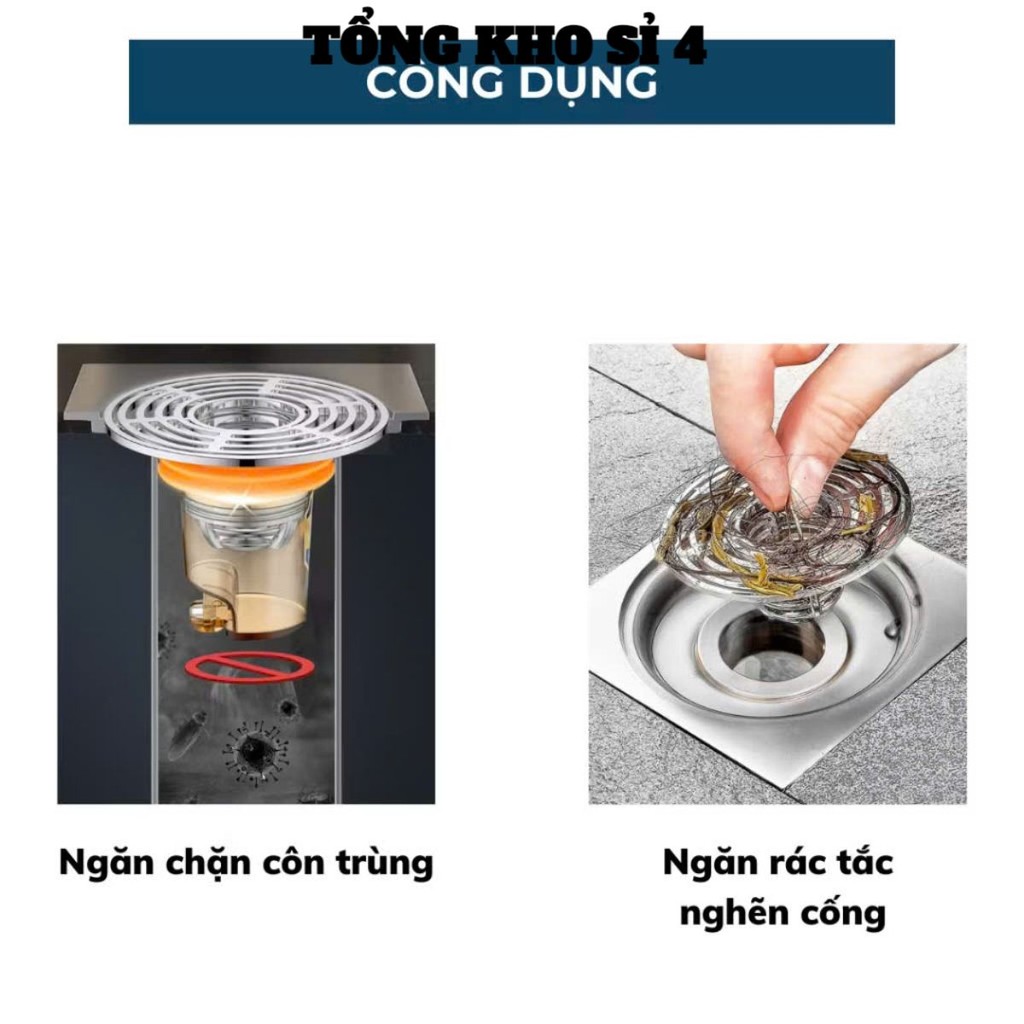 [COMBO 10]NẮP CỐNG NGĂN MÙI HÔI HIỆU QUẢ CHỐNG TRÀN NƯỚC - Nắp Cống Nhựa Abs Chống Mùi Hôi,Nắp Đậy Cống Thiết Kế Chặn Cô