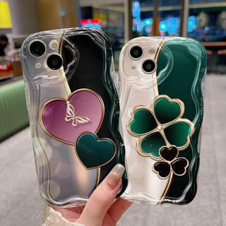 Ốp Lưng OPPO A53 2020 A33 2020 A53s A54 A32 A11s Sáng tạo thời trang cỏ bốn lá/tình yêu