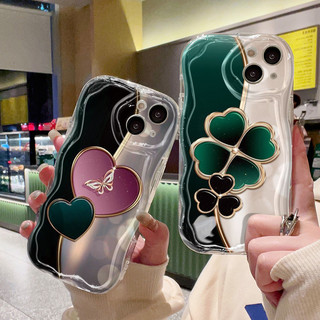 Ốp Lưng OPPO A53 2020 A33 2020 A53s A54 A32 A11s Sáng tạo thời trang cỏ bốn lá/tình yêu