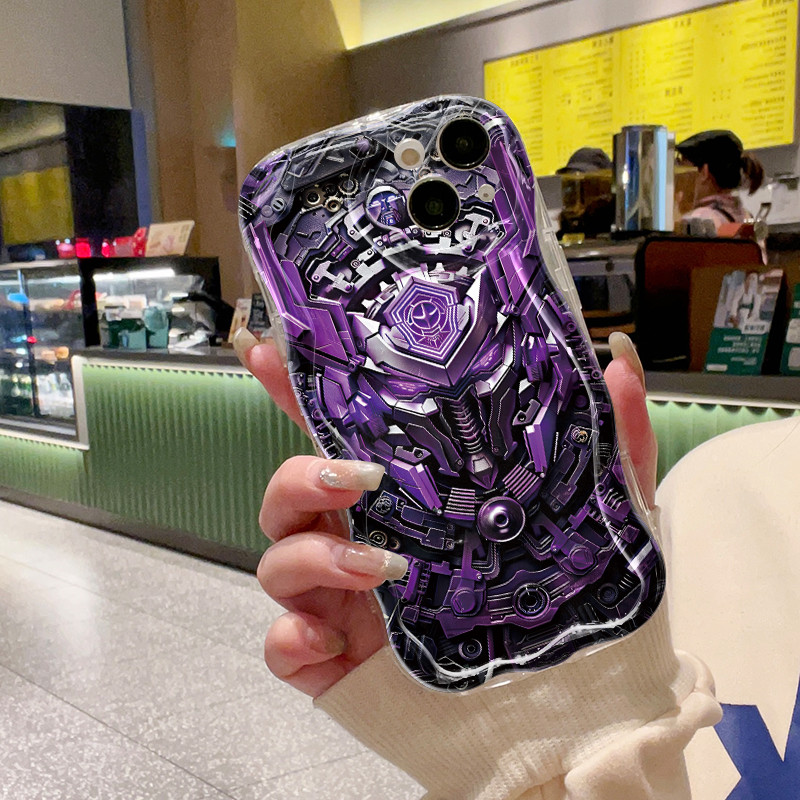 Ốp Lưng OPPO A7 A5s A5 A3s A12e A12 A12s A11k Realme C1 Case Trong suốt Robot hoạt hình siêu mát mẻ