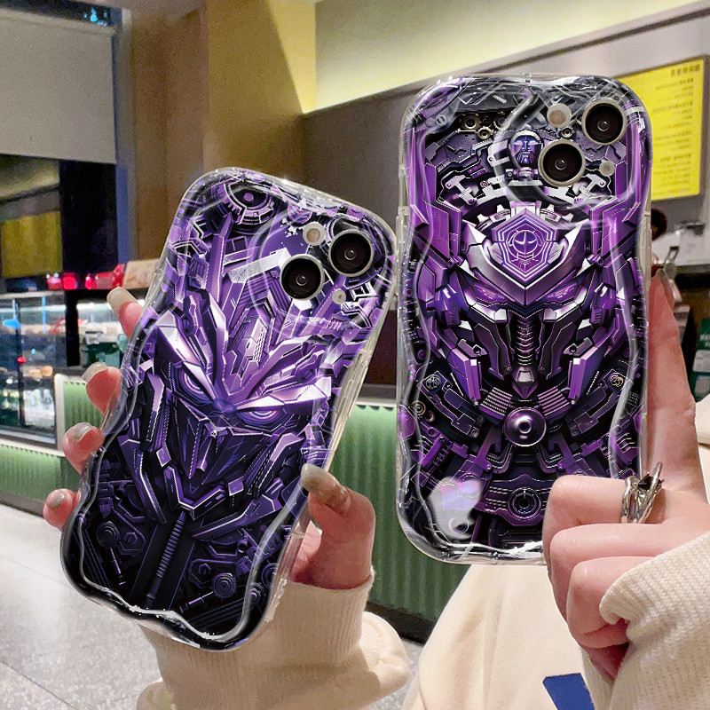 Ốp Lưng OPPO A7 A5s A5 A3s A12e A12 A12s A11k Realme C1 Case Trong suốt Robot hoạt hình siêu mát mẻ