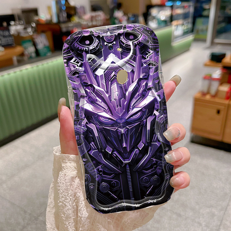 Ốp Lưng OPPO A7 A5s A5 A3s A12e A12 A12s A11k Realme C1 Case Trong suốt Robot hoạt hình siêu mát mẻ