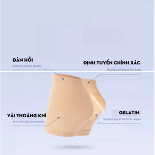 Cặp Tất Vớ Gel Silicone Dưỡng Ẩm Gót Chân Chống Nứt Nẻ Chăm Sóc Bàn Chân Cho Nam Nữ Life Plus - TGN02