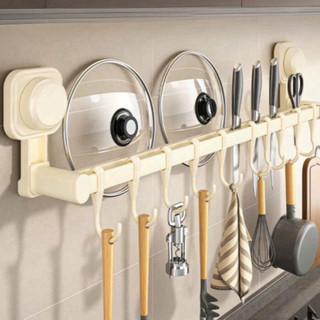 Giá để vung xoong nồi Móc treo đồ nắp nồi hút chân không nhà tắm nhà bếp đa năng chịu lực Life Plus - MTD05