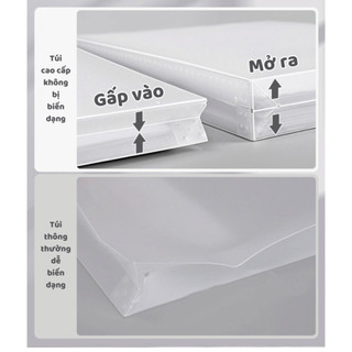 Túi Đựng Tài Liệu A4 A3 A2 Sức Chứa 240 Tờ, Bìa Đựng Tài Liệu Chống Thấm Nước Có Quai Cầm Life Plus - KTL02