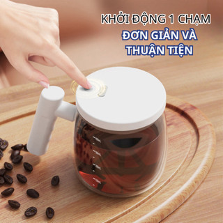 Cốc Tự Khuấy Thông Minh 400ML Công Suất 700v/phút Cốc Xoay Điện Di Động Pha Trà Pha Sữa Kèm Sạc Life Plus - CD02
