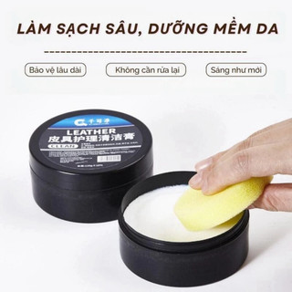 Sáp Dưỡng Và Vệ Sinh Đồ Da Nội Thất 160g, Dưỡng Bóng Và Bảo Vệ Ghế Da Đồ Nội Thất Làm Sạch Life Plus - CSD02