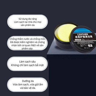 Sáp Dưỡng Và Vệ Sinh Đồ Da Nội Thất 160g, Dưỡng Bóng Và Bảo Vệ Ghế Da Đồ Nội Thất Làm Sạch Life Plus - CSD02
