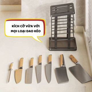 Kệ để dao Giá đựng dao kéo nhiều ngăn bằng nhựa chống nước kệ để đồ nhà bếp đa năng Life Plus - KDNB02