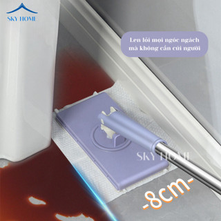 Cây Lau Nhà Thông Minh Hút Khăn Xoay 360 Độ Tự Động, Chổi Lau Nhà Tự Nhả Khăn Kèm Nhíp Gắp Tiện Lợi LN01 - Life Plus