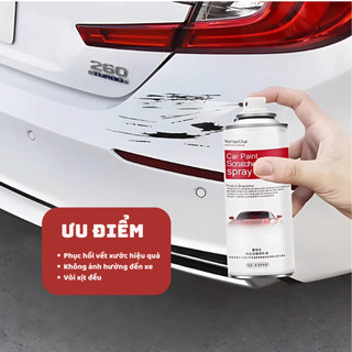 Bình sơn xịt xoá vết xước xe ô tô kem tẩy vết xước xe ô tô xóa vết xước Sơn xịt ô tô Life Plus - BX06